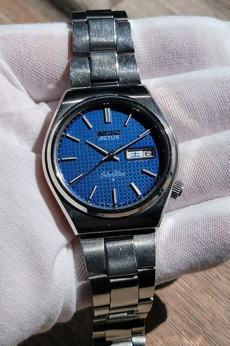 Vintage 1978 SEIKO ACTUS SilverWave 6306-8010 RARE JDM Blue