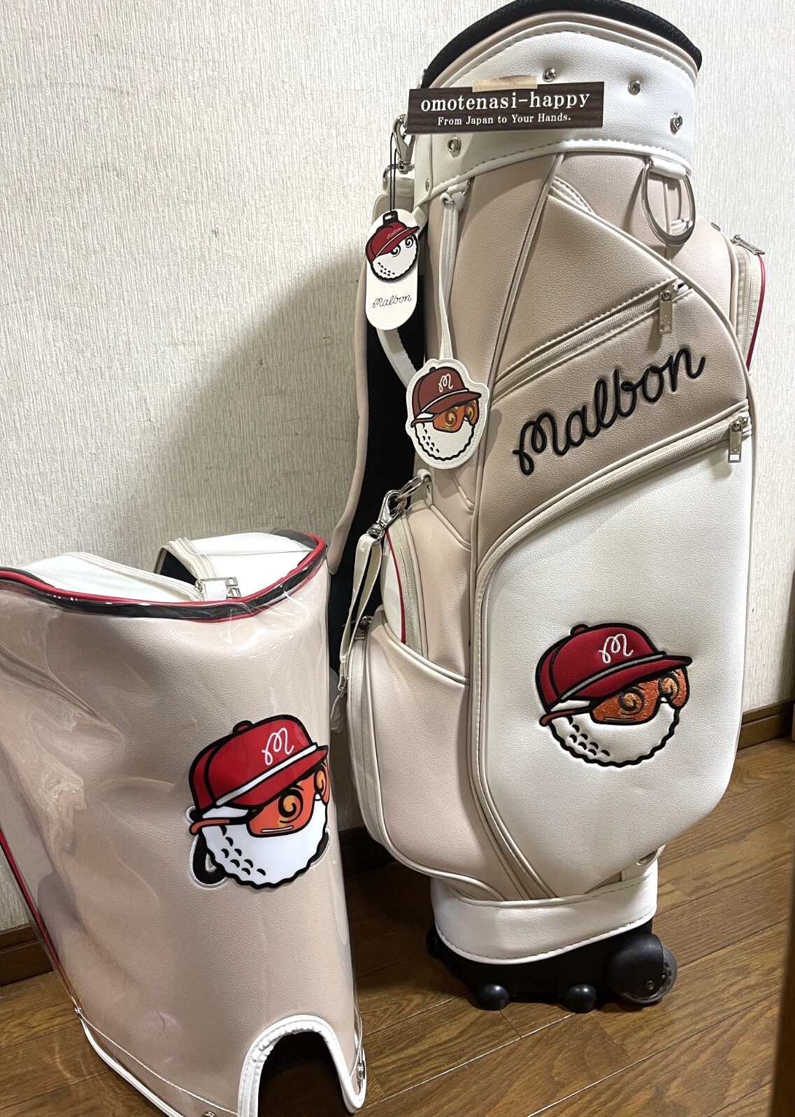 新品マルボンMALBONゴルフトートバッグ カートバッグ ショルダー