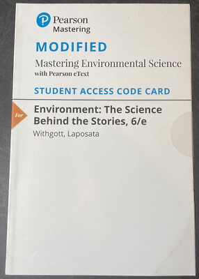 Modified Mastering Environmental Science w/ Pearson eText access card 6e