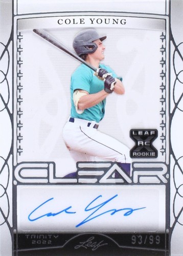 2022 Leaf Trinity - Cole Young #CA-CY1