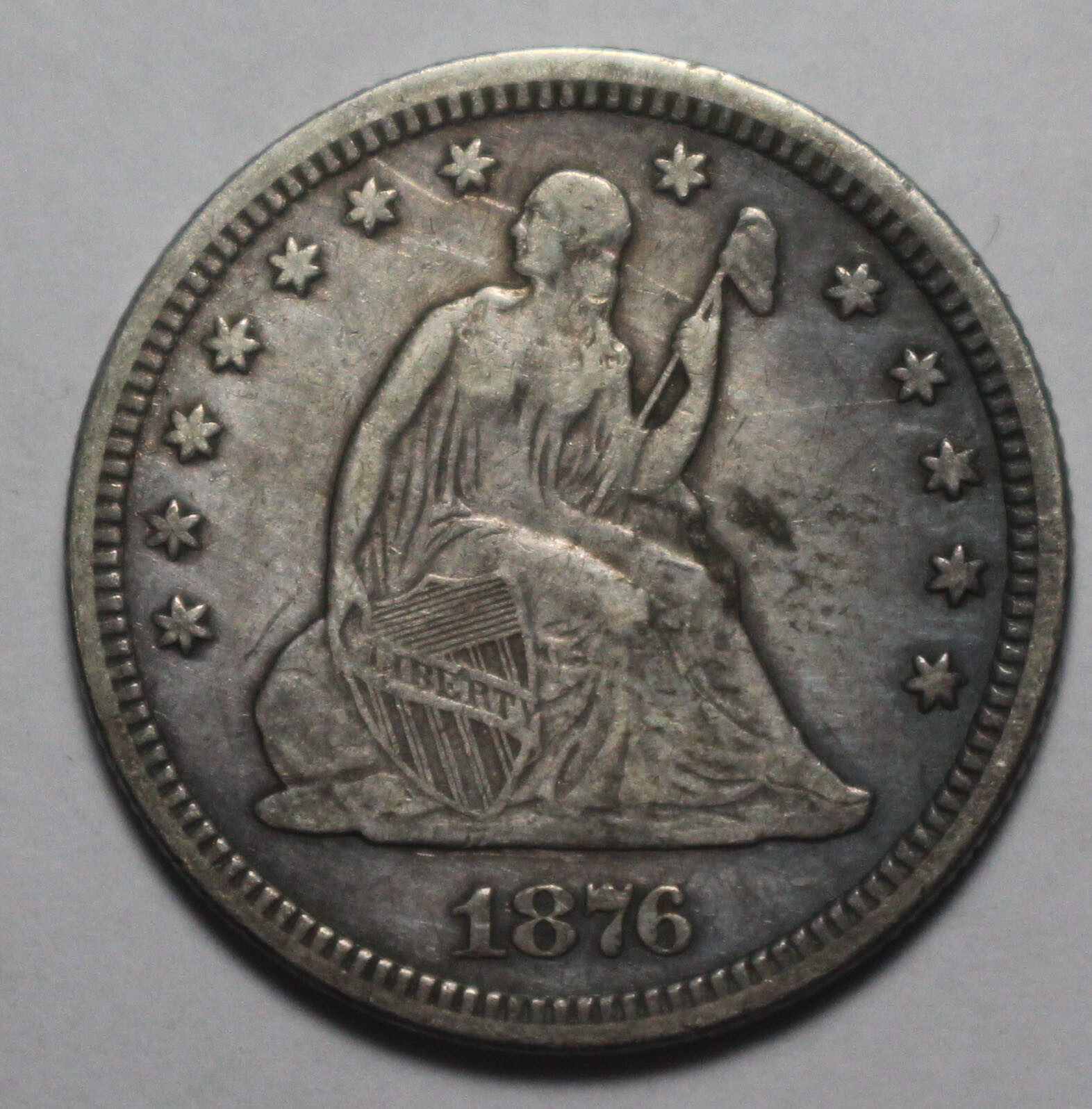 ◆ chaching2014 1876 Seated Liberty Quarter ZC243 | eBay