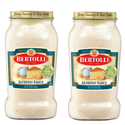 2 PK Bertolli Alfredo Sauce with Aged Parmesan Cheese Real Butter