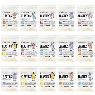 Latex Elastics Rubber Bands Orthodontic Dental Braces Teeth - Light Medium Heavy