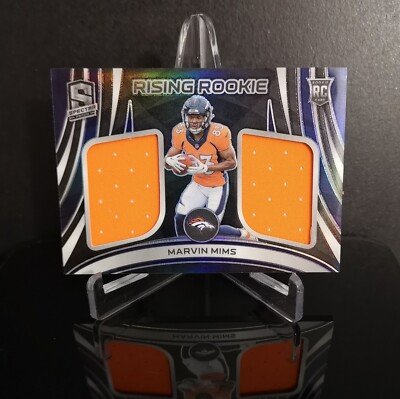 RELIC #'ed/99   MARVIN MIMS RC SP 2023 Panini Spectra Rising Rookie Dual Patch