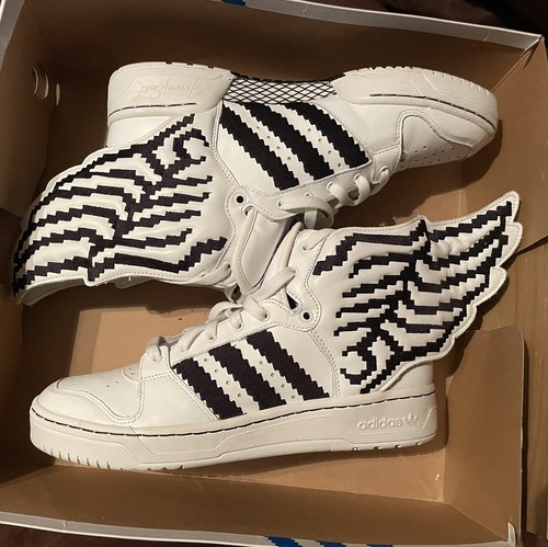 Adidas Wings 2.0 Pixel x Jeremy Scott White Size 10.5 | eBay Adidas Wings 2.0 Pixel x Jeremy Scott White Size 10.5 | eBay