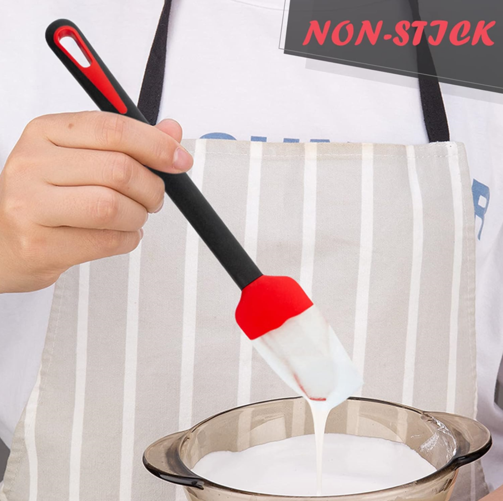 TEEVEA 4pc Silicone Utensil Spatula Set ULTRA Heat Resistant Baking Kitchen