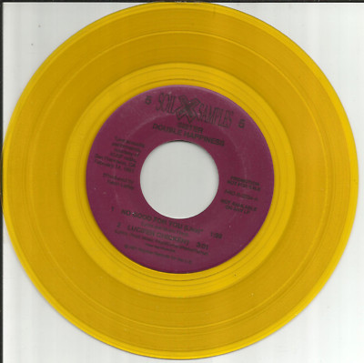 TOO MUCH JOY Sister Double Happiness Unreleased & Live PROMO YELLOW 7 INCH vinyl