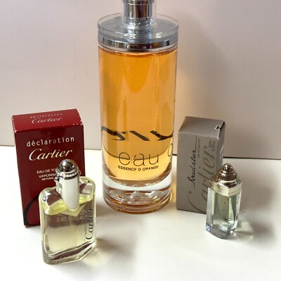 1   x ESSENCE d' ORANGE Eau  De  Cartier EDT  6.75 oz + 2 sample with Oder