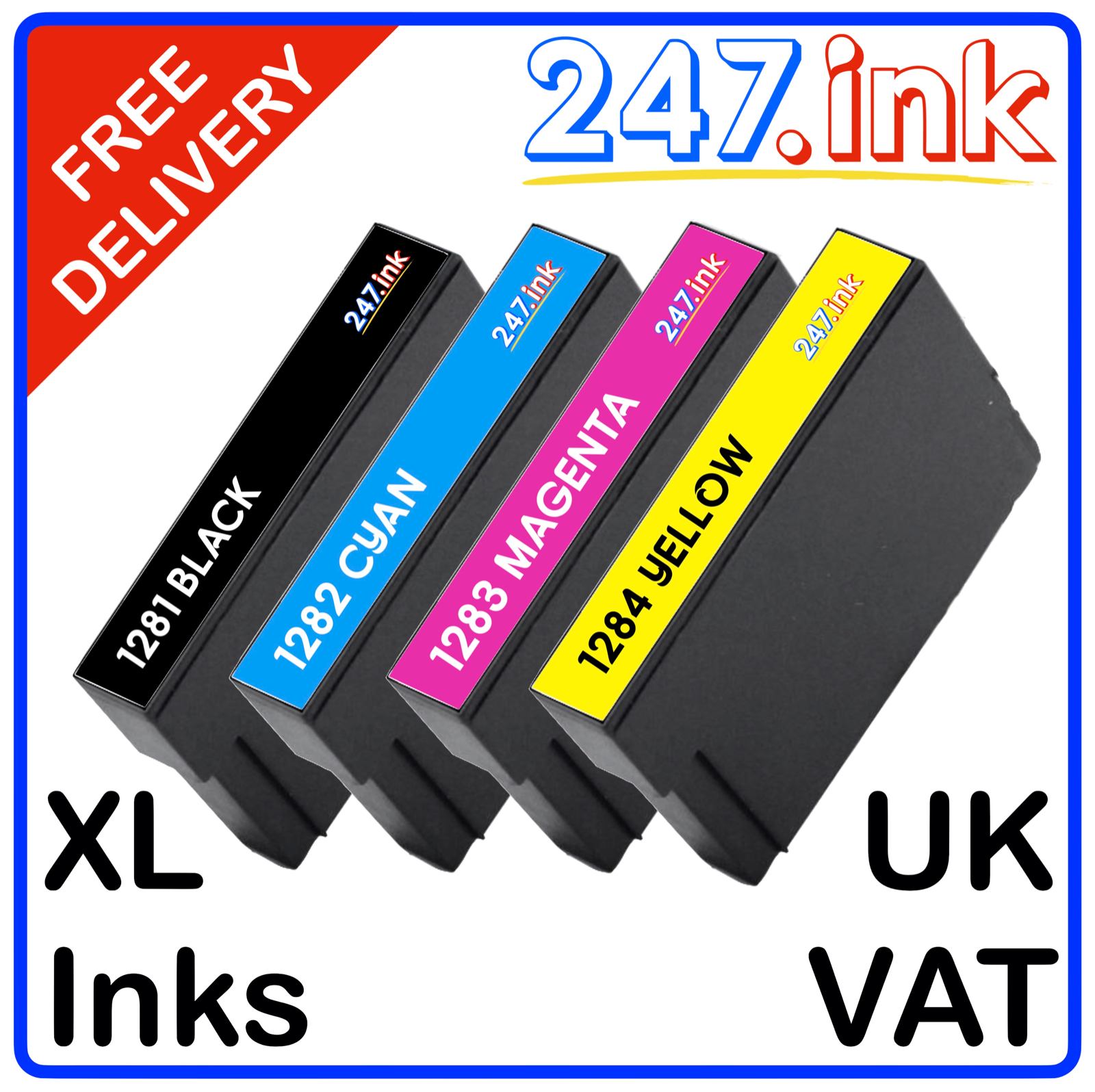 1285 Ink Cartridges For Epson BX305 BX305F BX320 (Set of 4)  non-oem