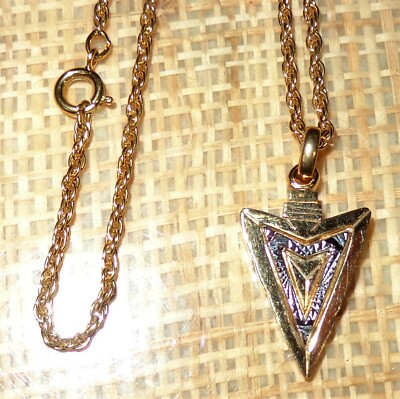 Charming Charms and Chains Gold Toned 1950s Slide Style Necklace Choker Length Excellent