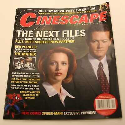 X-Files Chris Carter Cover 2000 Michelle Yeoh Stargate The Matrix Scully SciFI