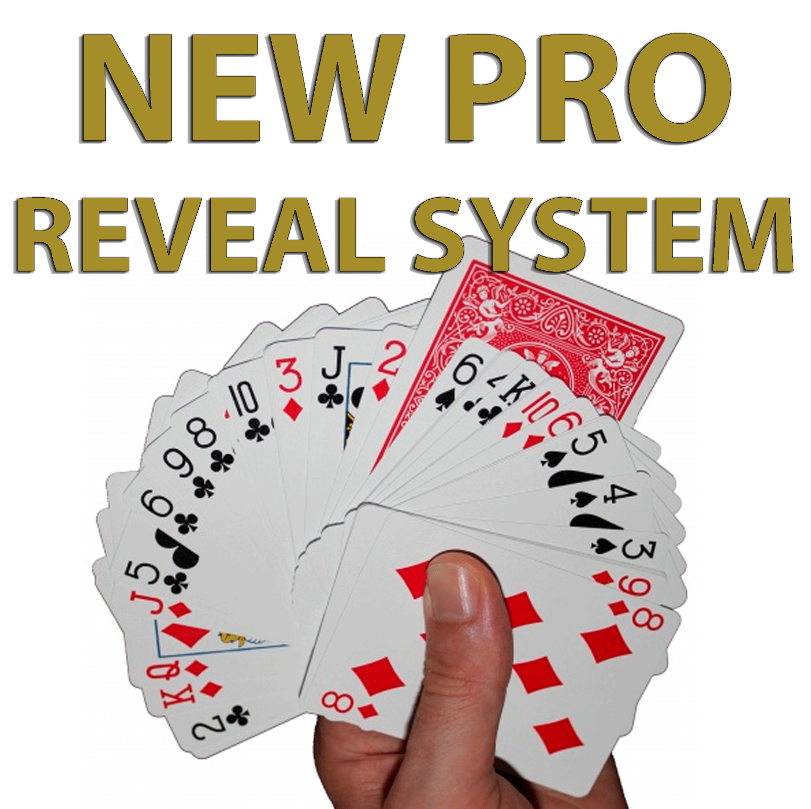invisible deck new pro version red bicycle playing cards