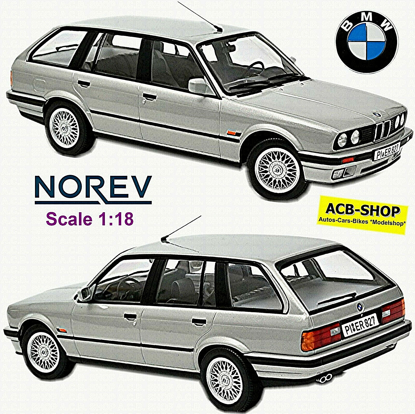 BMW 325i Touring Kombi E30 Facelift 1991-94 Silver Metallic BMW 325i Touring Kombi E30 Facelift 1991-94 Silver Metallic