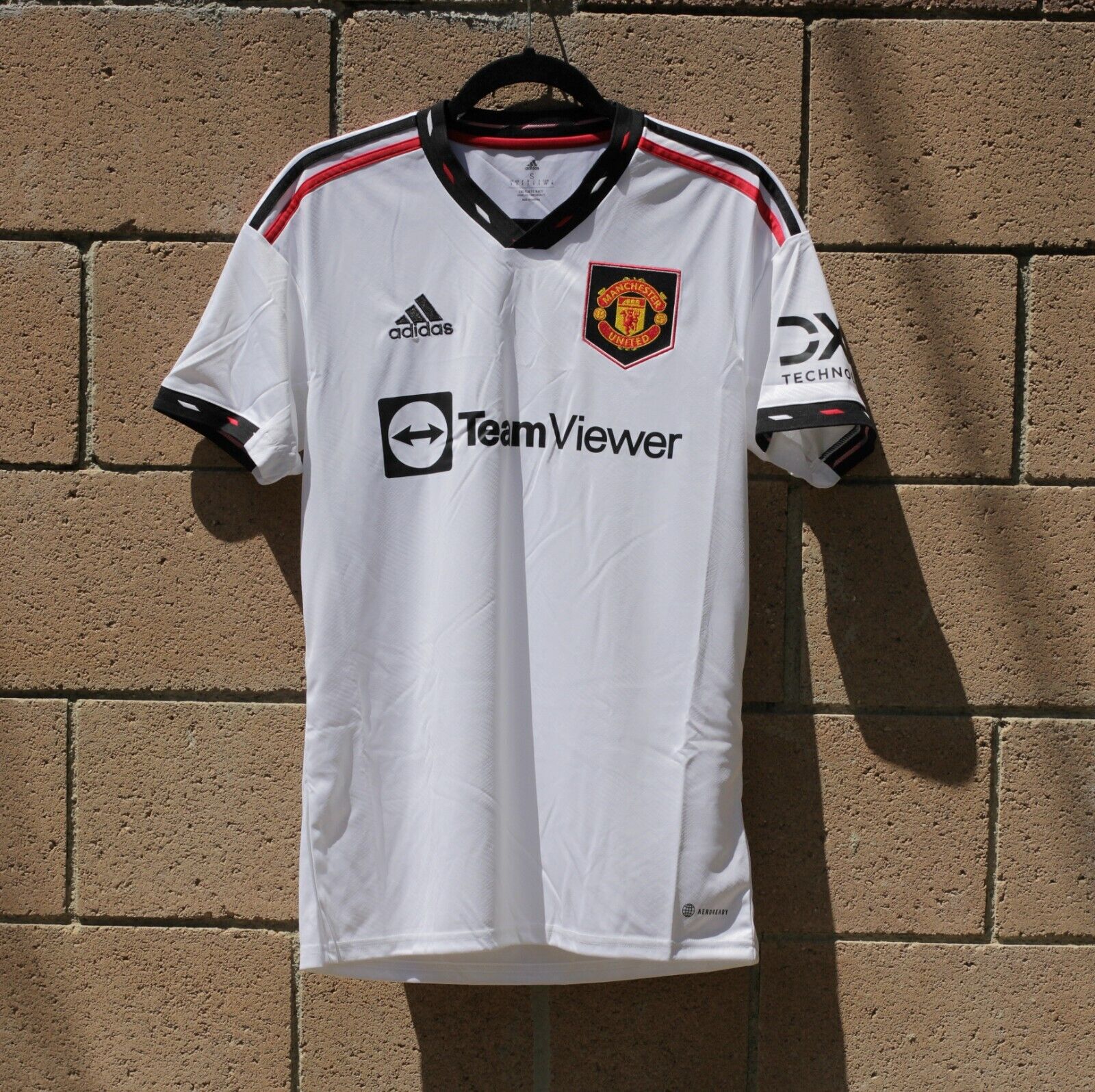 Adidas Manchester United 22/23 White Away Soccer Jersey Adidas Manchester United 22/23 White Away Soccer Jersey