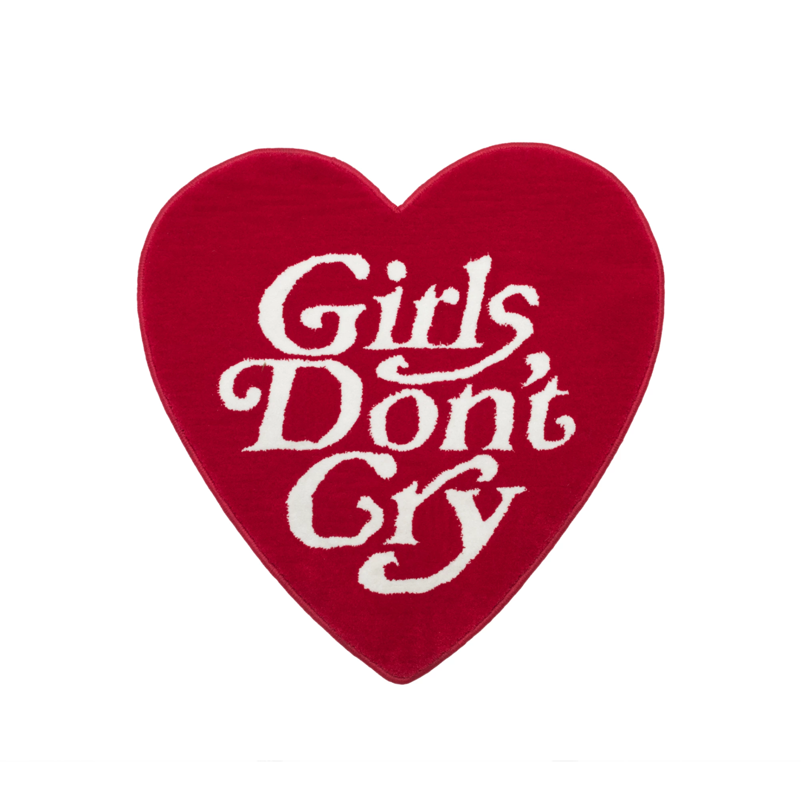 Girls Don't Cry ハート型赤クッション2個セット