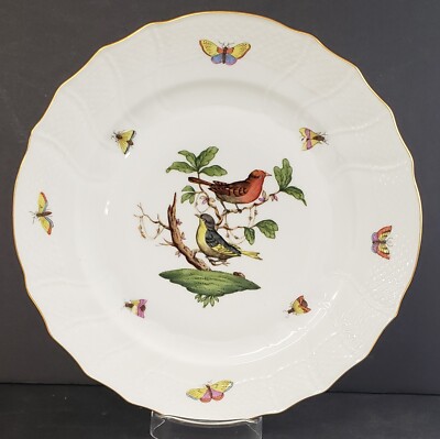 Herend Rothschild Bird Dinner Plate Design 3