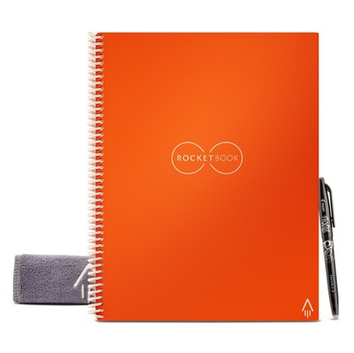 Rocketbook Core Letter Reusable Notebook (Dot Grid Pages) - Beacon Orange