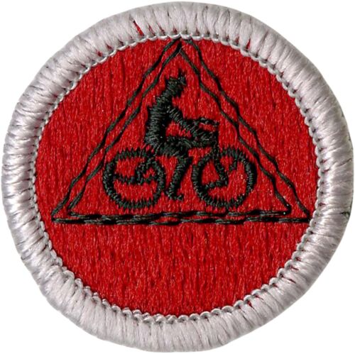 BSA CYCLING MERIT BADGE CURRENT MINT NWT TYPE L SINCE 1910 BACK