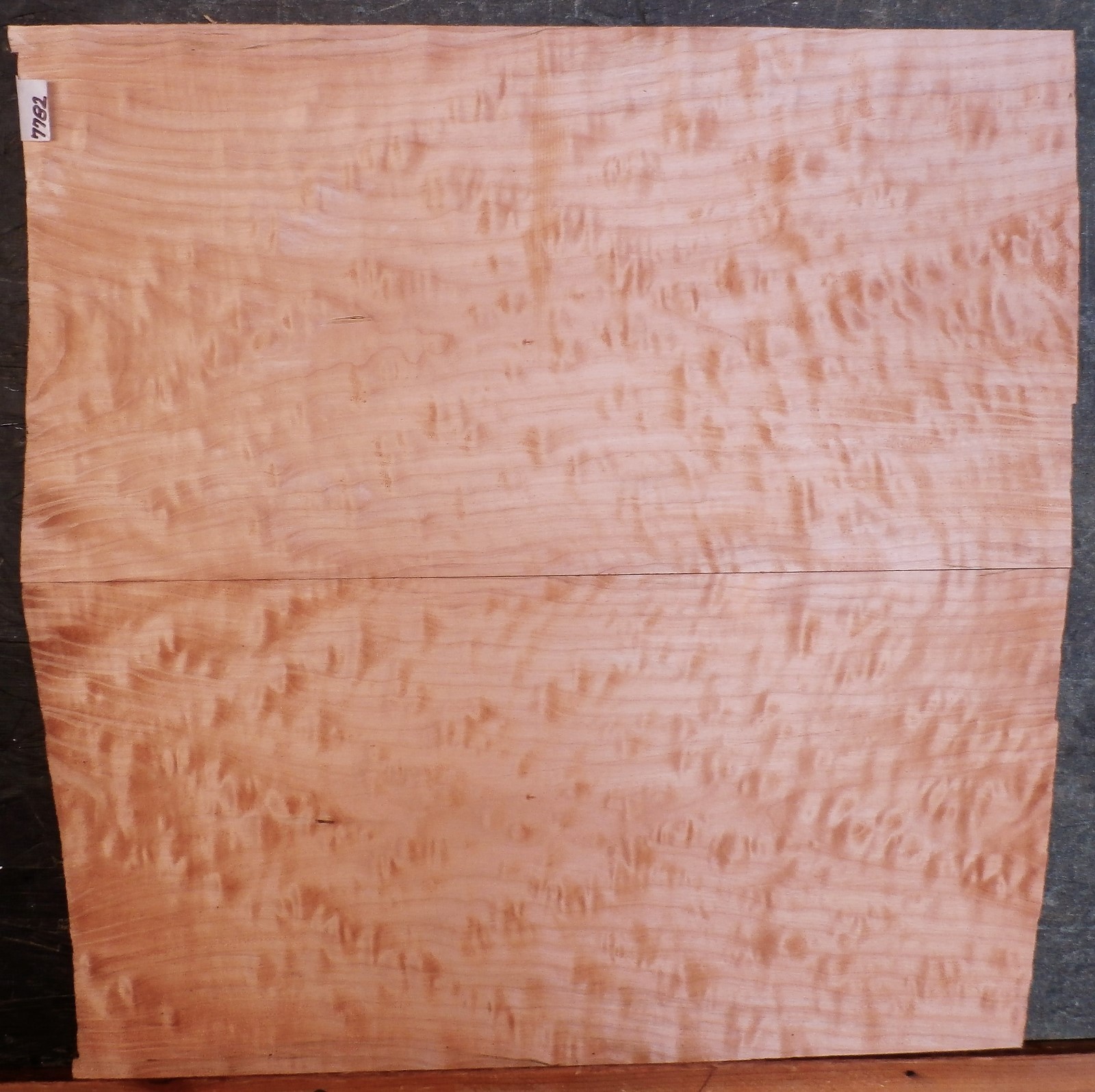 QUILTED TIGER MAPLE WOOD 7782 LUTHIER ELECTRIC GUITAR TOP SET 22 x 23 x 1/2-