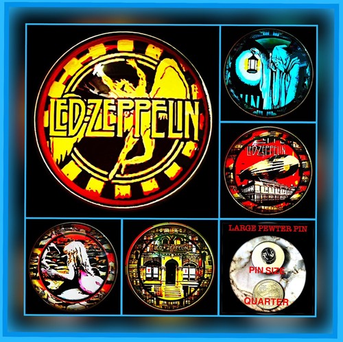 ELP THE FIRST FIVE:PICTURE DISC 限定品 919 LED ZEPPELIN FIVE LARGE PIN ALBUM COVER COLLECTION AND