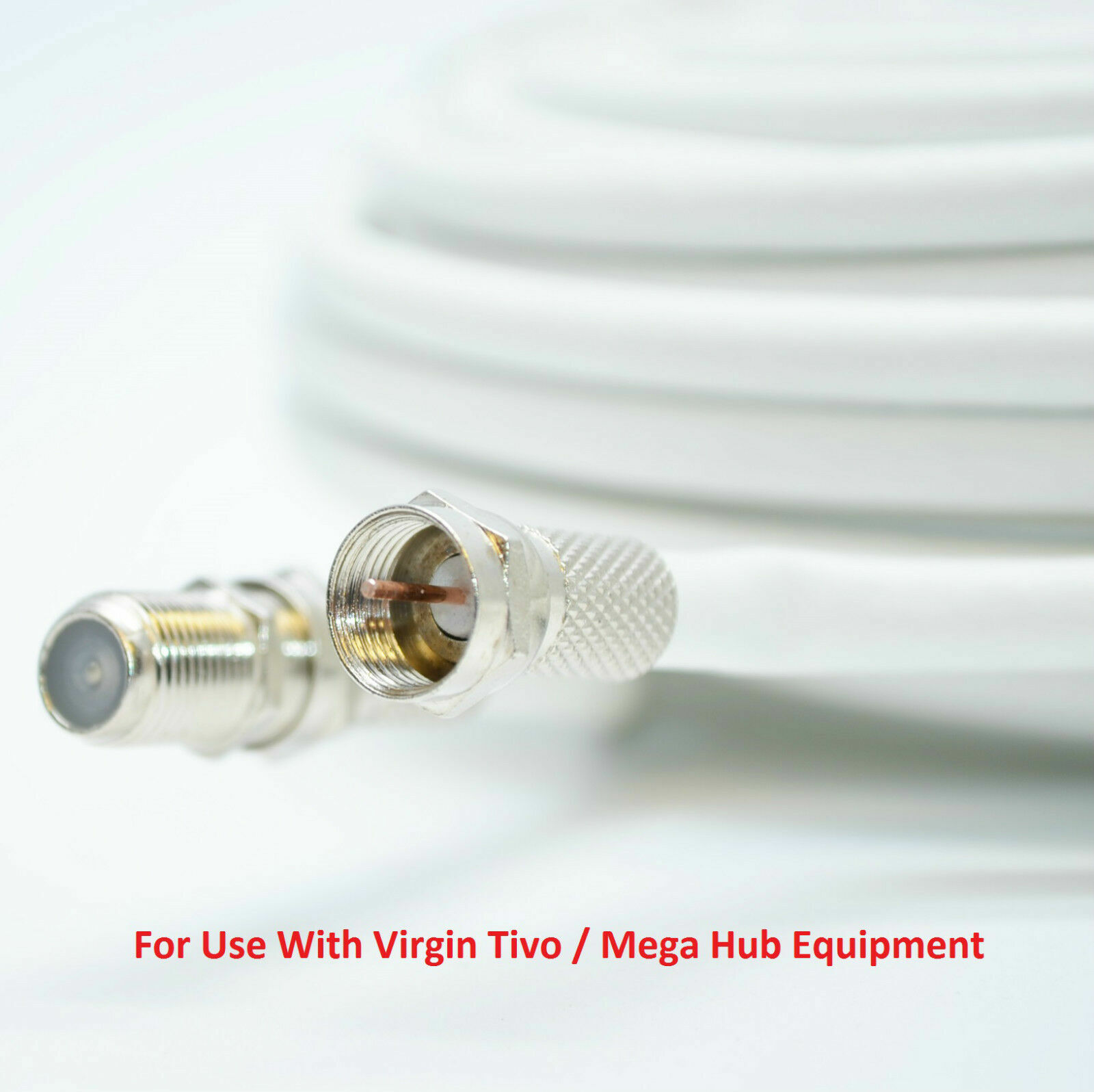 15M Virgin Media TV Broadband Extension Cable White Fits Sky HD, Tivo