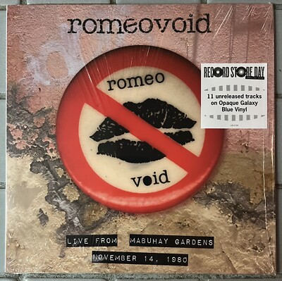 Romeo Void Live From Mabuhay Gardens 1980 LP RSD Opaque Blue Missing Persons