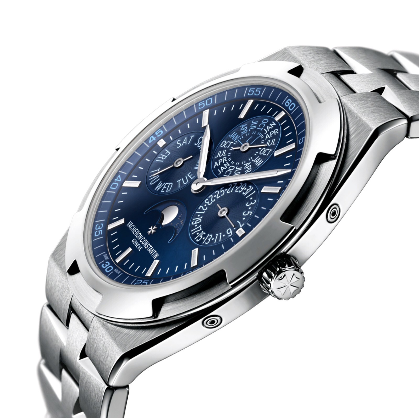 Pre-owned Vacheron Constantin Overseas Perpetual Ultra Thin Wristwatch 4300v/120g-b945