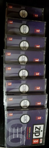 8 iomega Zip Drive 100 MB Disk, New