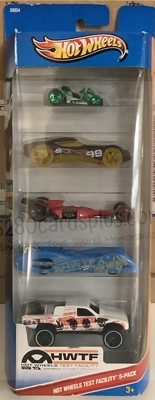 HOT WHEELS Stunt Test Facility GO KART Ground FX HW 40 Nitro Scorcher 5-pk 2012