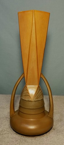 Vintage Roseville Pottery Futura Arches Vase #411-14