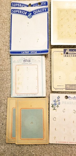 38 Vintage Empty Lansing BWG Le Chic Button Cards for Display or Crafts