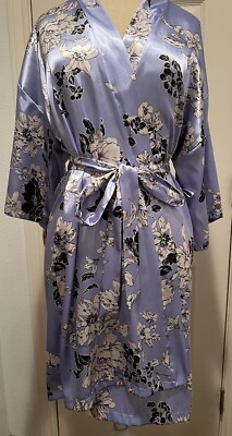 Apt 9 Womens Sleep Robe Blue Lightweight Size XS