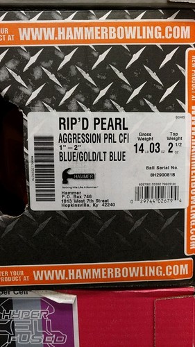 14lb Hammer 2 Ball Package Rip'd Pearl And No Mercy Overseas