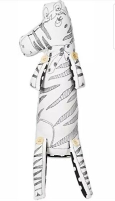 Pavilion Gift Company Stitched & Stuffed Animal Toy, Zoe The Zebra/Black