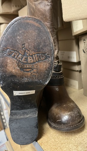Pre-owned Freebird By Steven 'abbott/aspen' Otk Leather Boot Brown 7 Rare