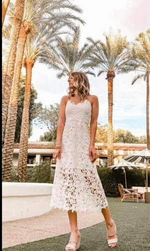 acka❤︎flower lace dress size s flower lace dress – Acka online store