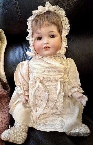 Antique German Bisque Rare BP Harmus Character Doll 10