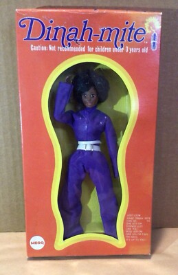 VINTAGE MIB 1972 BLACK DINAH-MITE MEGO 8'' DOLL