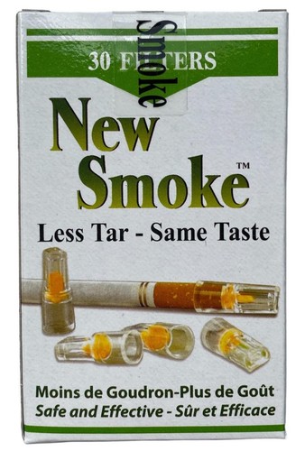 2 PKS NEW SMOKE Cigarette Filters = 60 Filters - Lowers Nicotine Nic Out & Tar