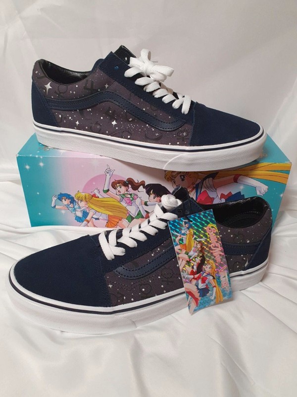 Sailor Moon Vans Anime Sneaker Schuhe Merch Cosplay Fan Kleidung Gr 44,5 Us 11