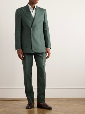 London s Richard James Linen Suit Size 42 unhemmed