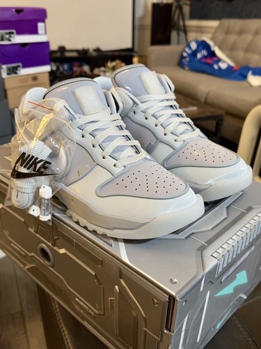 Size 10 - RTFKT x Nike Dunk Low Genesis Ghost Wolf Grey