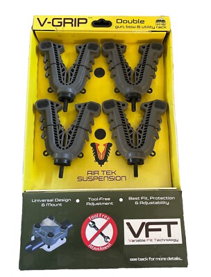 ATV-Tek V-Grip  4-Wheeler Quad Bike Gun Bow Utility Rack Mount Double VFG2