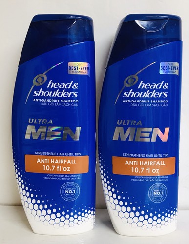 2 Bottles Head & Shoulders Anti-Dandruff & Anti-Hairfall Shampoo 10.7 fl oz Each