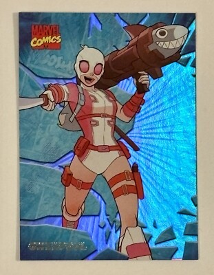 2024 Marvel Finding Unicorn Evolution Blue Gwenpool Card