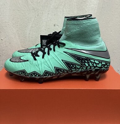 NIKE HYPERVENOM PHANTOM II FG ( GREEN ) 2015 SOCCER CLEATS SIZE 9 ( 747213-308 )