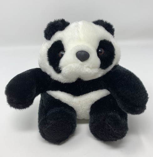 Longbo Panda Bear Plush Stuffed Animal Toy 5” Black White | eBay