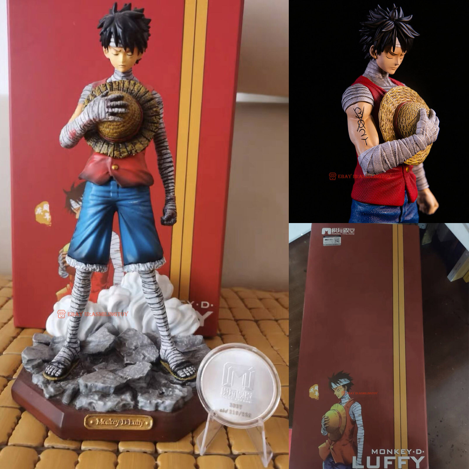 One Piece 3D2Y Monkey D. Luffy Resin GK Statue Painted Anime Model
