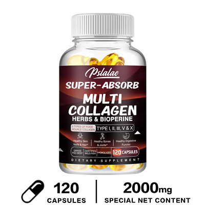 Multi Collagen 2000mg - Type I, II, III, V, X - Anti-Aging Hydrolyzed Collagen