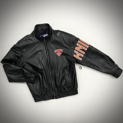 Vintage '90s New York Knicks Rare Black Leather Starter Jacket Adult Size Large | eBay Vintage '90s New York Knicks Rare Black Leather Starter Jacket Adult Size Large | eBay